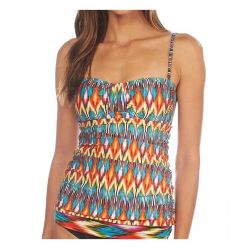 NEW Kenneth Cole Two Piece Tankini Swimsuit Medium Colorful